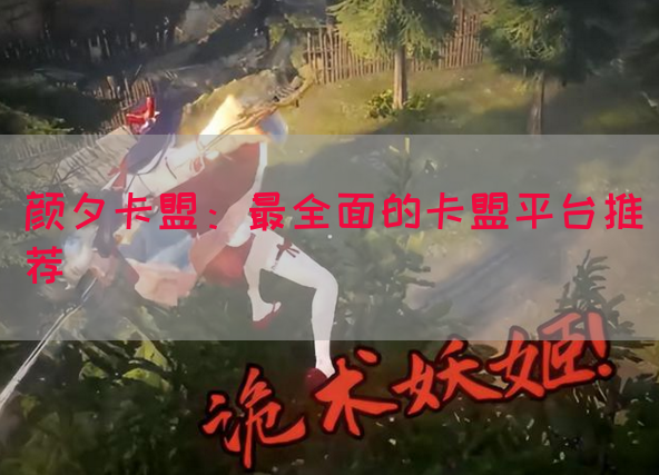 颜夕卡盟：最全面的卡盟平台推荐