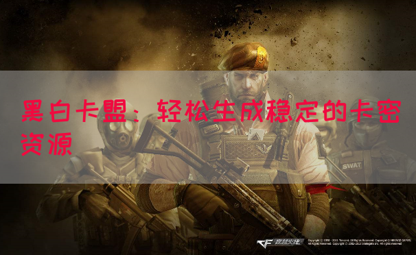 黑白卡盟：轻松生成稳定的卡密资源