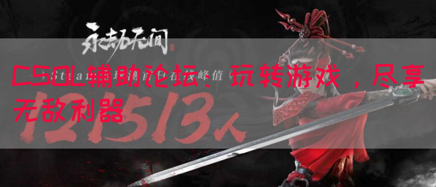 CSOL辅助论坛：玩转游戏，尽享无敌利器(图1)