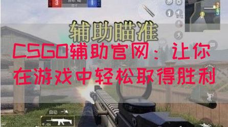 CSGO辅助官网：让你在游戏中轻松取得胜利