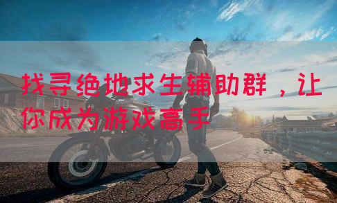 找寻绝地求生辅助群，让你成为游戏高手