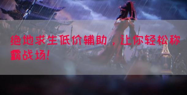 绝地求生低价辅助，让你轻松称霸战场！