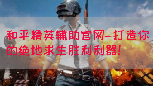 和平精英辅助官网-打造你的绝地求生胜利利器！(图1)