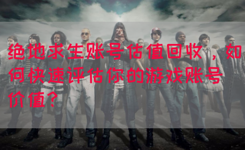 绝地求生账号估值回收，如何快速评估你的游戏账号价值？