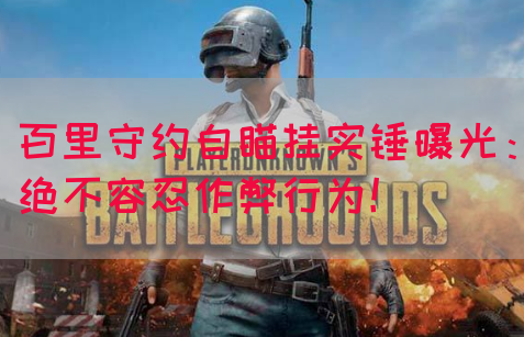 百里守约自瞄挂实锤曝光：绝不容忍作弊行为！