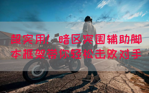 超实用！暗区突围辅助脚本框架带你轻松击败对手