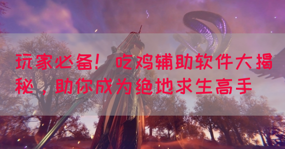 玩家必备！吃鸡辅助软件大揭秘，助你成为绝地求生高手