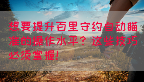 想要提升百里守约自动瞄准的操作水平？这些技巧必须掌握！