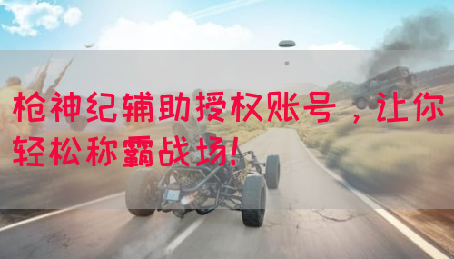 枪神纪辅助授权账号，让你轻松称霸战场！