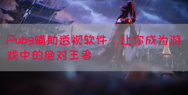 Pubg辅助透视软件，让你成为游戏中的绝对王者