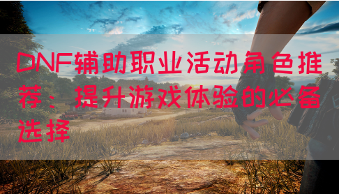 DNF辅助职业活动角色推荐：提升游戏体验的必备选择