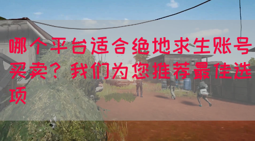 哪个平台适合绝地求生账号买卖？我们为您推荐最佳选项(图1)