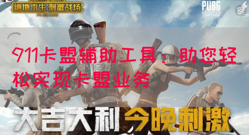 911卡盟辅助工具：助您轻松实现卡盟业务