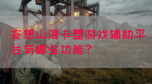 妄想山海卡盟游戏辅助平台有哪些功能？