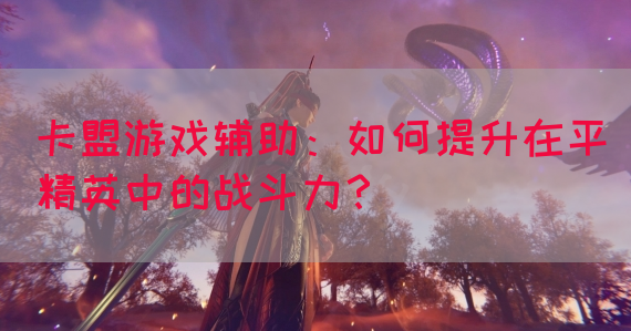 卡盟游戏辅助：如何提升在平精英中的战斗力？