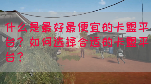 什么是最好最便宜的卡盟平台？如何选择合适的卡盟平台？