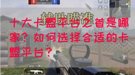 十大卡盟平台之首是哪家？如何选择合适的卡盟平台？