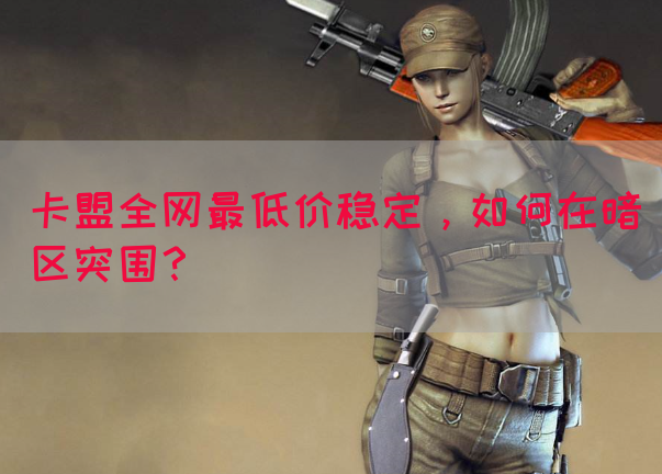 卡盟全网最低价稳定，如何在暗区突围？