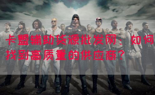 卡盟辅助货源批发网：如何找到高质量的供应商？