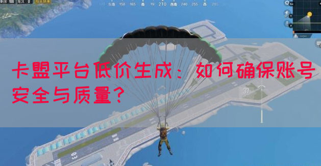 卡盟平台低价生成：如何确保账号安全与质量？