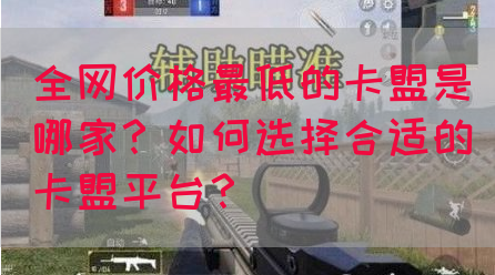 全网价格最低的卡盟是哪家？如何选择合适的卡盟平台？