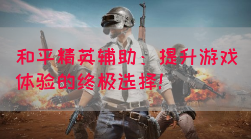 和平精英辅助：提升游戏体验的终极选择！
