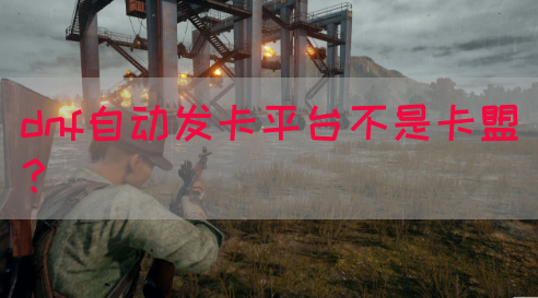 dnf自动发卡平台不是卡盟？
