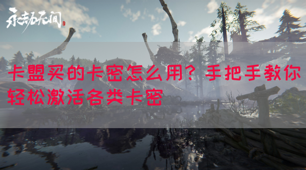 卡盟买的卡密怎么用？手把手教你轻松激活各类卡密