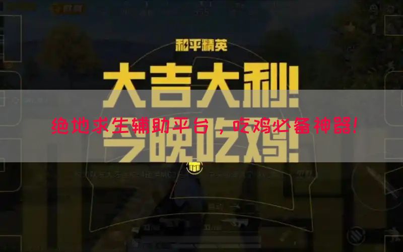 绝地求生辅助平台，吃鸡必备神器！
