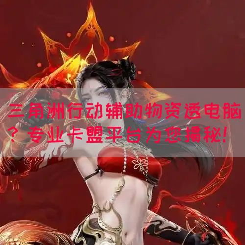 三角洲行动辅助物资透电脑？专业卡盟平台为您揭秘！