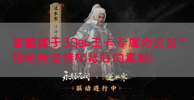 掌盟属于30gb王卡专属免流包？揭秘免流特权背后的真相！