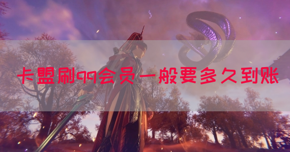 卡盟刷qq会员一般要多久到账