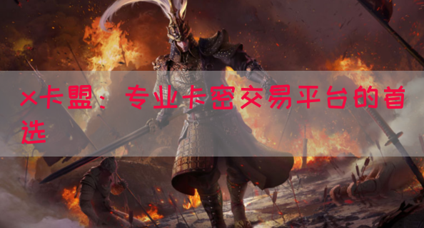 x卡盟：专业卡密交易平台的首选