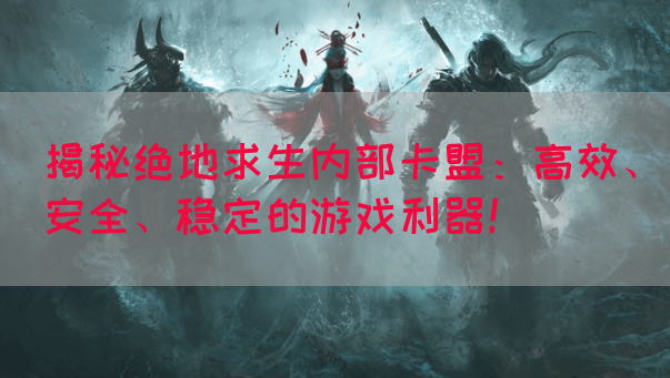 揭秘绝地求生内部卡盟：高效、安全、稳定的游戏利器！