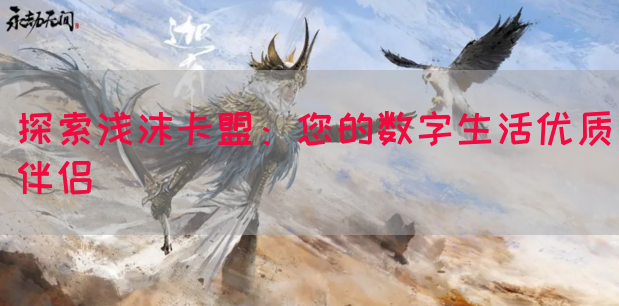 探索浅沫卡盟：您的数字生活优质伴侣