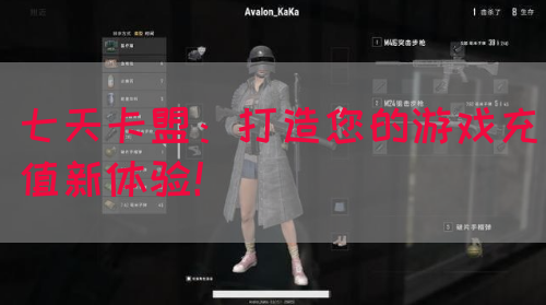 七天卡盟：打造您的游戏充值新体验！