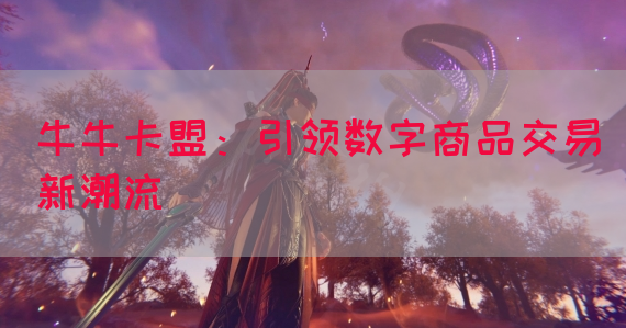 牛牛卡盟：引领数字商品交易新潮流