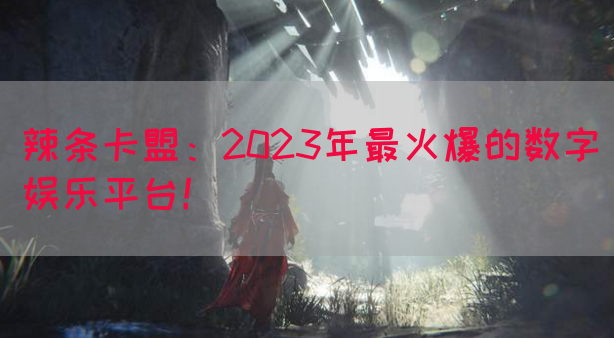 辣条卡盟：2023年最火爆的数字娱乐平台！
