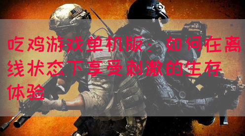 吃鸡游戏单机版：如何在离线状态下享受刺激的生存体验