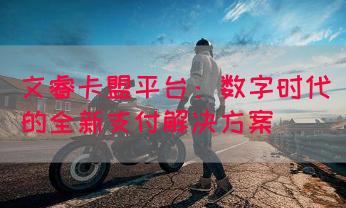 文睿卡盟平台：数字时代的全新支付解决方案