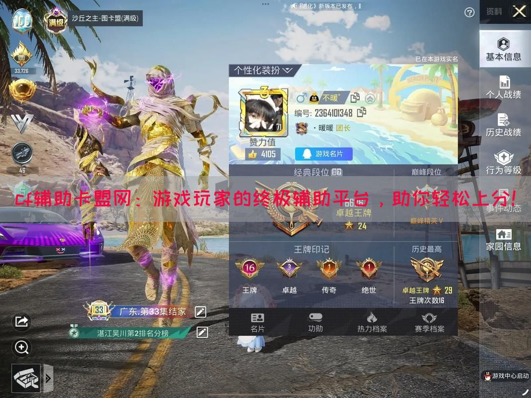 cf辅助卡盟网：游戏玩家的终极辅助平台，助你轻松上分！