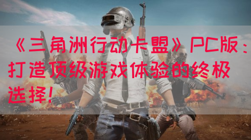 《三角洲行动卡盟》PC版：打造顶级游戏体验的终极选择！